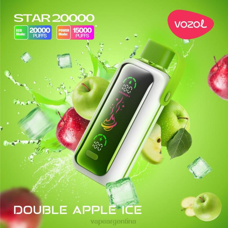 VOZOL STAR 20000 doble hielo de manzana J42L87 | Vape Descartable