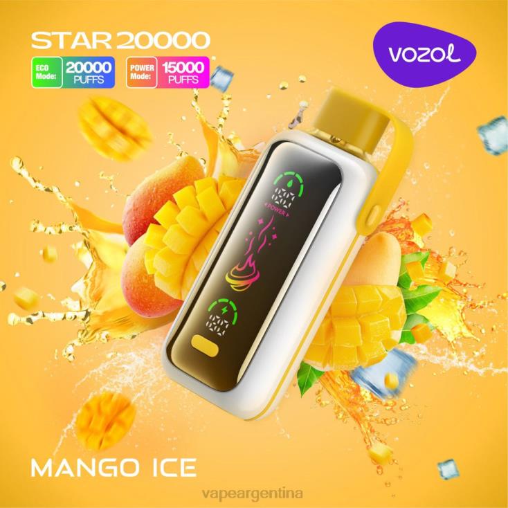 VOZOL STAR 20000 hielo de mango J42L813 | Vape Recargable