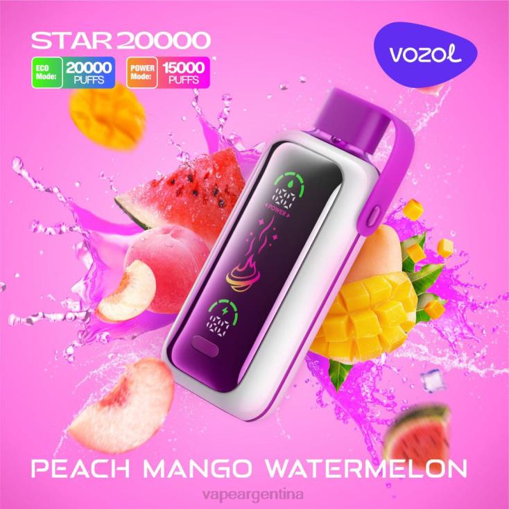 VOZOL STAR 20000 sandia mango durazno J42L816 | Vape Argentina