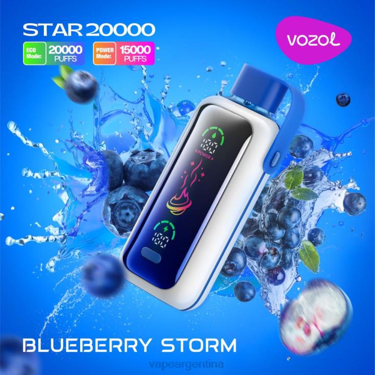 VOZOL STAR 20000 tormenta de arándanos J42L85 | Vape Desechable Argentina