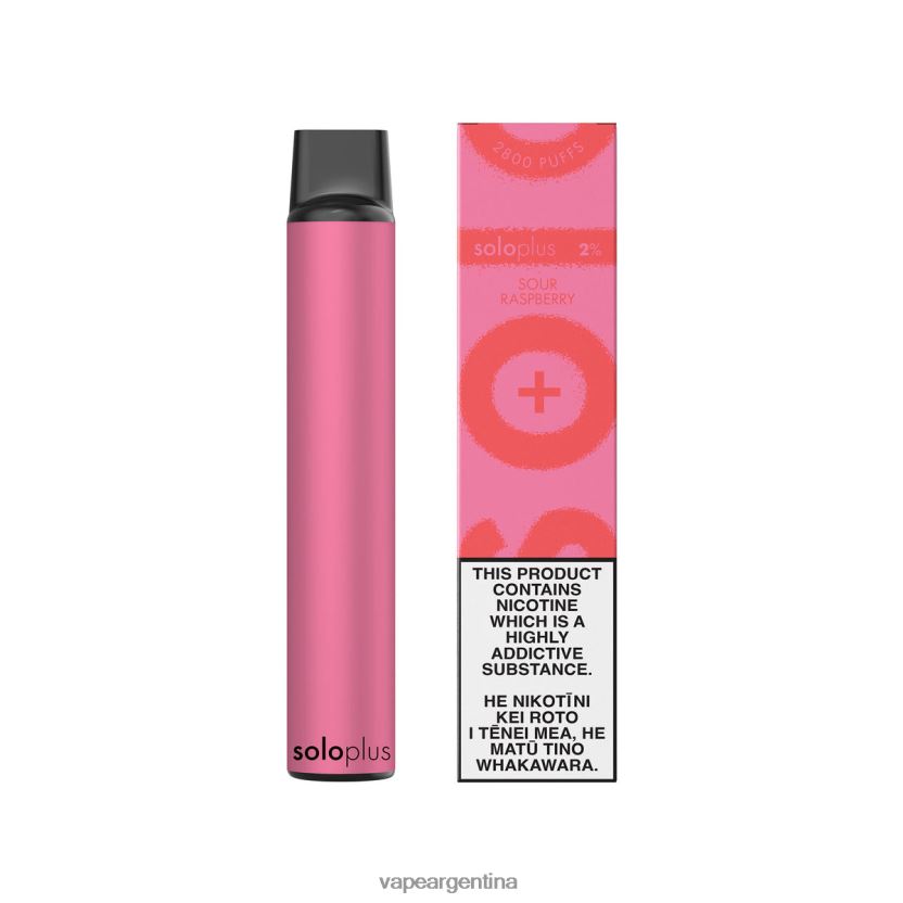 Solo Plus vaporizador desechable frambuesa agria NPP20N35 - Vape Desechable Argentina