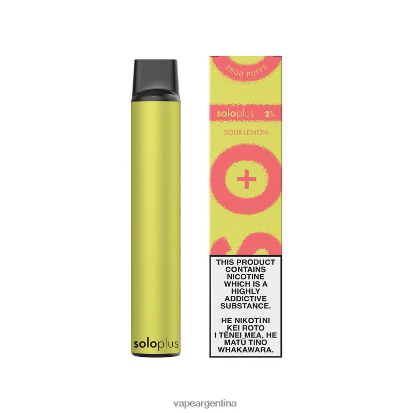Solo Plus vaporizador desechable limón agrio NPP20N36 - Vape Argentina