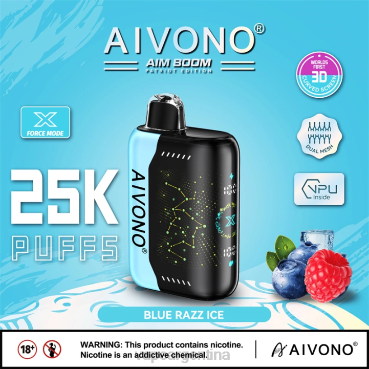 Aivono AIM BOOM 25000 hielo azul L084345 - Vape Desechable Argentina