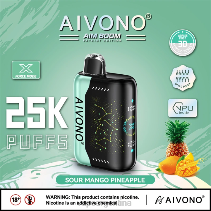 Aivono AIM BOOM 25000 piña mango agria L084351 - Vape Argentina
