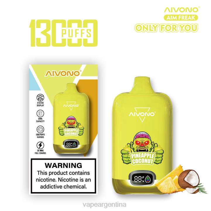 Aivono AIM FREAK 13000 coco piña L084248 - Vape Recargable