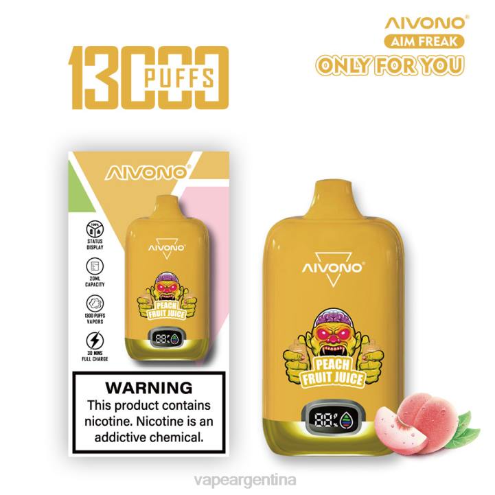 Aivono AIM FREAK 13000 jugo de durazno L084245 - Vape Desechable Argentina