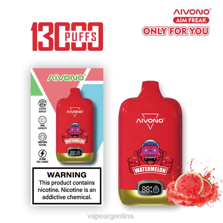 Aivono AIM FREAK 13000 sandía L084244 - Vape Pen 70