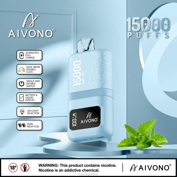 Aivono AIM magic 15000 menta fresca L08462 - Vape Descartable