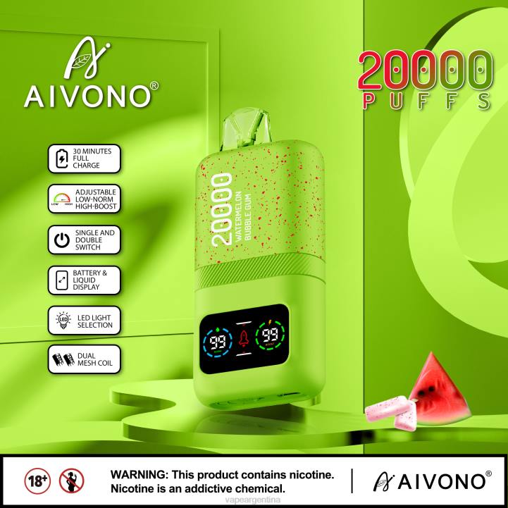 Aivono AIM magic 20000 chicle de sandía L08482 - Vape Descartable