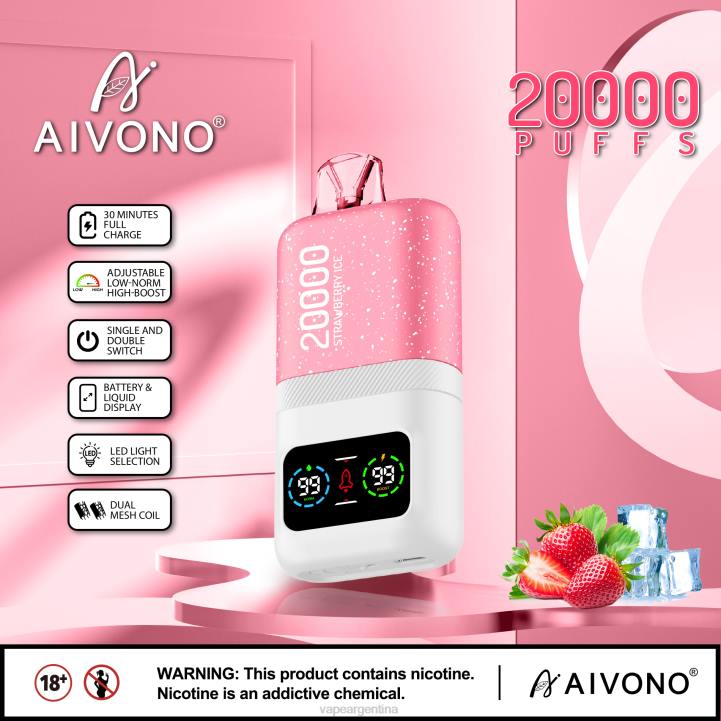 Aivono AIM magic 20000 hielo de fresa L08474 - Vape Pen 36