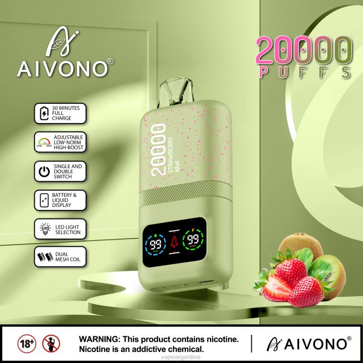 Aivono AIM magic 20000 kiwi fresa L08481 - Vape Argentina