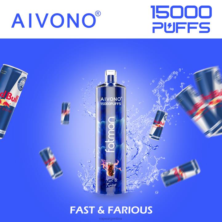 Aivono FATMAN 15000 rapido y furioso L08418 - Vape Recargable