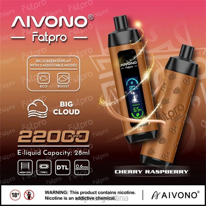 Aivono Fatpro 22000 frambuesa cereza L0844 - Vape Pen 22