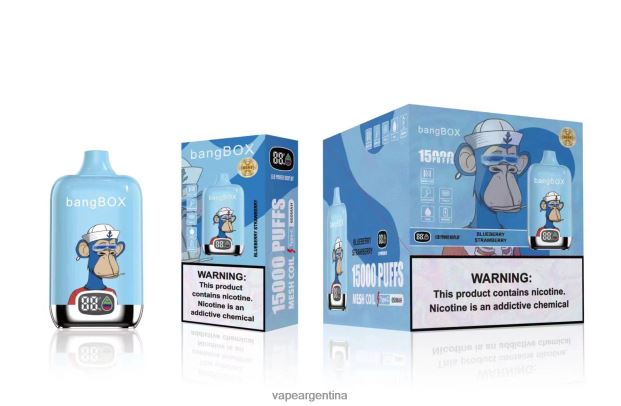 Bang Box 15000 bocanadas fresa arándano R4B24T38 - Vape Recargable