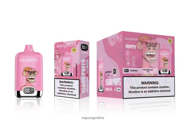 Bang Box 15000 bocanadas hielo de sandia R4B24T45 - Vape Desechable Argentina