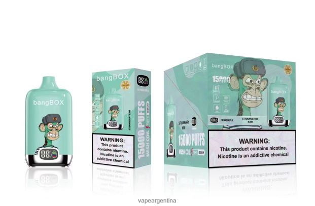 Bang Box 15000 bocanadas kiwi fresa R4B24T39 - Vape Pen 22