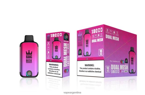 Bang Box 18000 bocanadas hielo de frambuesa agria R4B24T98 - Vape Recargable