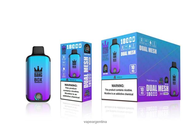 Bang Box 18000 bocanadas hielo de triple baya R4B24T95 - Vape Desechable Argentina