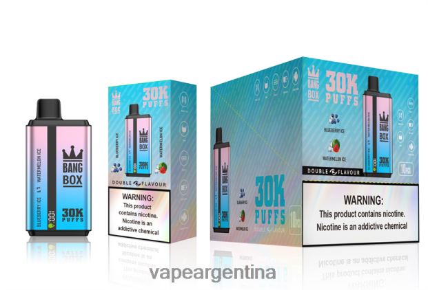 Bang Box 30000 inhalaciones de dos sabores. hielo de arándanos y hielo de sandía R4B24T69 - Vape Pen 22