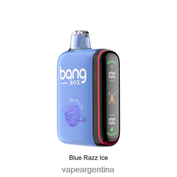 Bang Box Pantalla de potencia inteligente de 9000-18000 inhalaciones hielo azul R4B24T26 - Vape Argentina