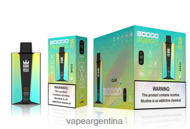 Bang Box Pantalla inteligente de 30000 inhalaciones claro R4B24T76 - Vape Argentina