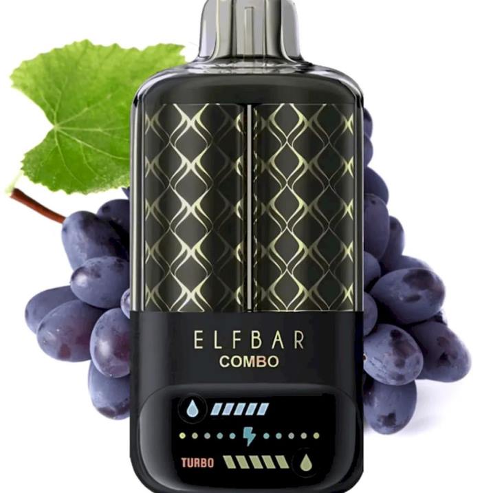 Elf Bar Combo 25000 bebida de uva y maría RF4P7 Vape Descartable
