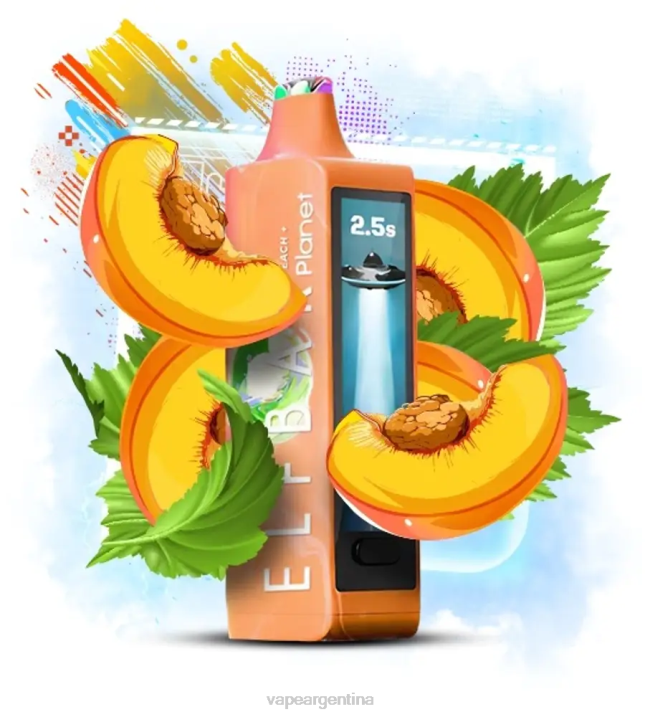 Elf Bar Planet 25000 durazno RF4P24 Vape Pen 26