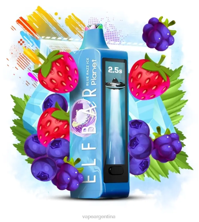 Elf Bar Planet 25000 hielo azul RF4P15 Vape Desechable Argentina
