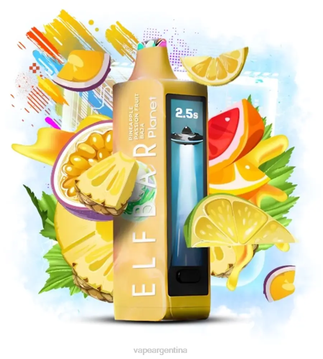 Elf Bar Planet 25000 piña maracuyá baja RF4P27 Vape Descartable