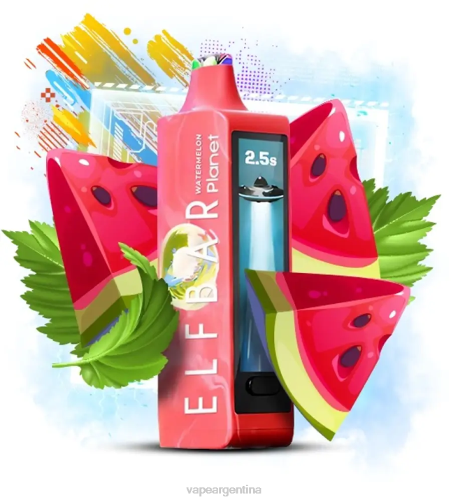 Elf Bar Planet 25000 sandía RF4P12 Vape Descartable