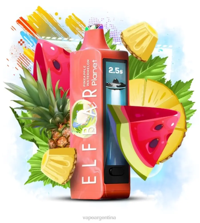Elf Bar Planet 25000 sandia piña RF4P25 Vape Desechable Argentina