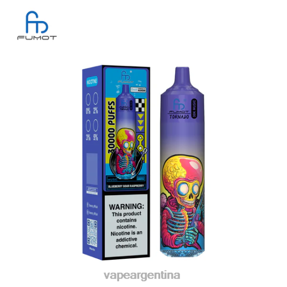 Fumot Tornado música de 30k arándano frambuesa agria 844806 - Vape Argentina