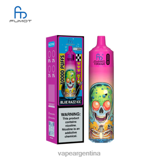 Fumot Tornado música de 30k hielo azul 844803 - Vape Recargable