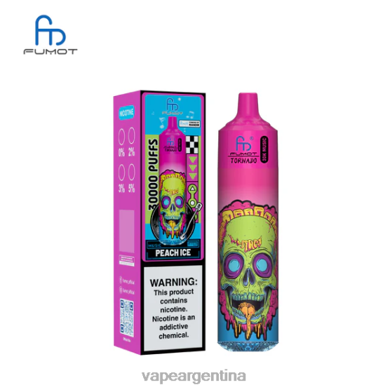 Fumot Tornado música de 30k hielo de durazno 8448020 - Vape Desechable Argentina