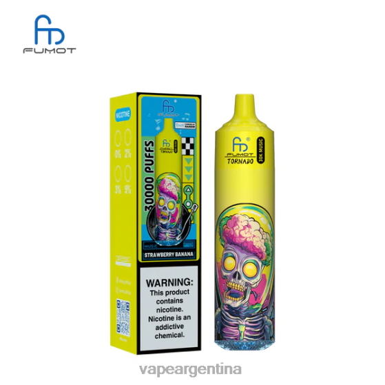 Fumot Tornado música de 30k plátano fresa 8448025 - Vape Desechable Argentina