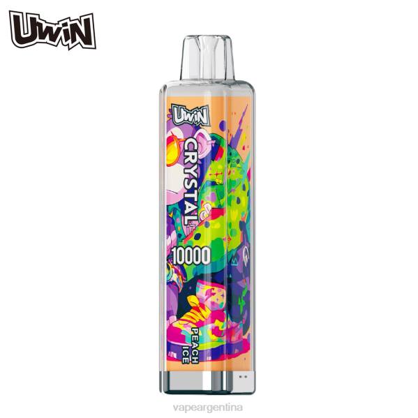 UWIN CRYSTAL 10000 vaporizadores desechables hielo de durazno 66ZZ10 - Vape Desechable Argentina