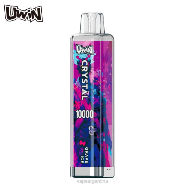 UWIN CRYSTAL 10000 vaporizadores desechables hielo de uva 66ZZ2 - Vape Descartable