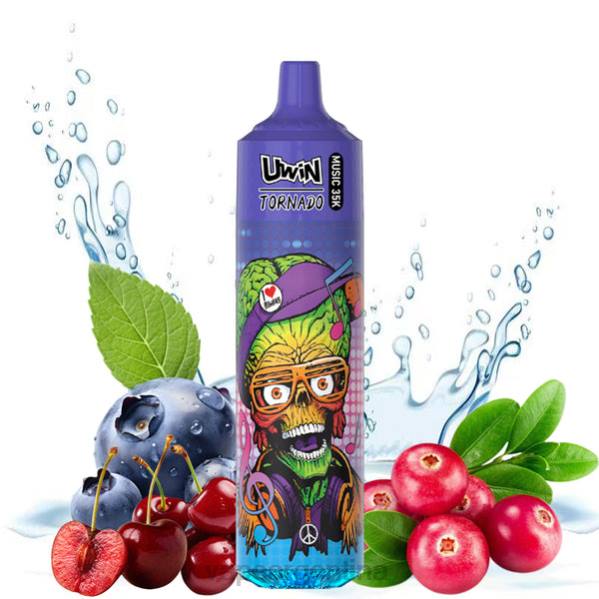 UWIN CRYSTAL vaporizador desechable 35k arándano cereza arándano 66ZZ26 - Vape Argentina