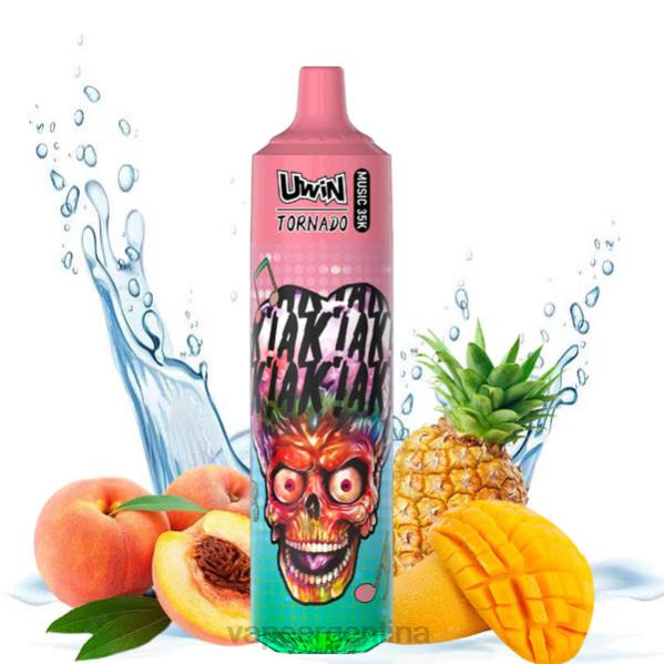 UWIN CRYSTAL vaporizador desechable 35k durazno mango piña 66ZZ25 - Vape Desechable Argentina