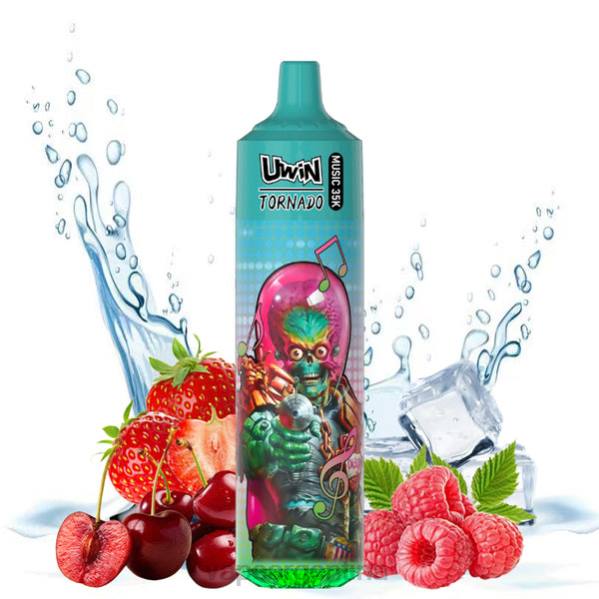 UWIN CRYSTAL vaporizador desechable 35k fresa frambuesa cereza hielo 66ZZ22 - Vape Descartable