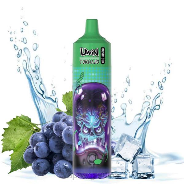 UWIN CRYSTAL vaporizador desechable 35k hielo de uva 66ZZ17 - Vape Descartable