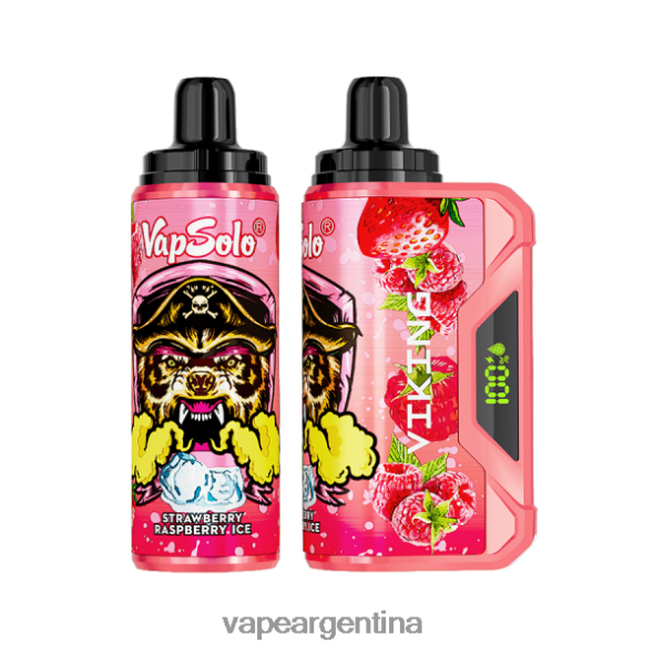 Vape Descartable P4420J157 Vapsolo VIKING vaporizador desechable hielo de fresa y frambuesa