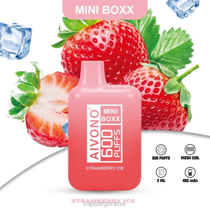 Aivono AIM MINI BOXX 600 hielo de fresa L084236 - Vape Argentina