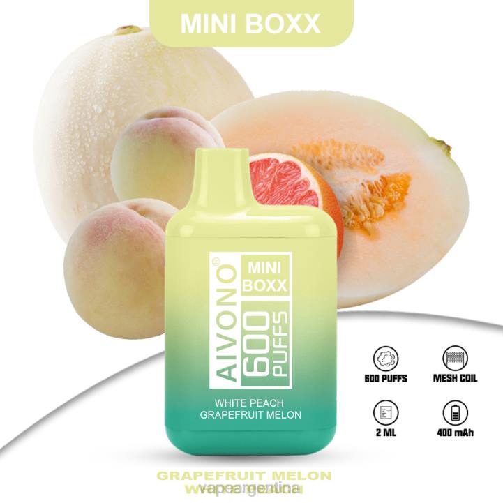 Aivono AIM MINI BOXX 600 melón melocotón blanco pomelo L084241 - Vape Argentina