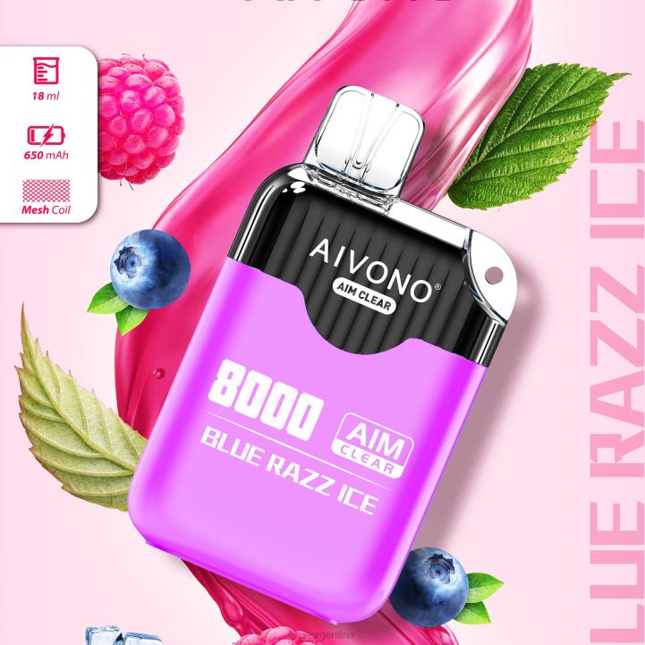 Aivono AIM CLEAR 8000 hielo azul L084202 - Vape Descartable