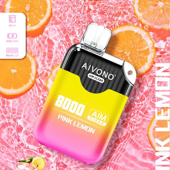 Aivono AIM CLEAR 8000 limon rosa L084211 - Vape Argentina