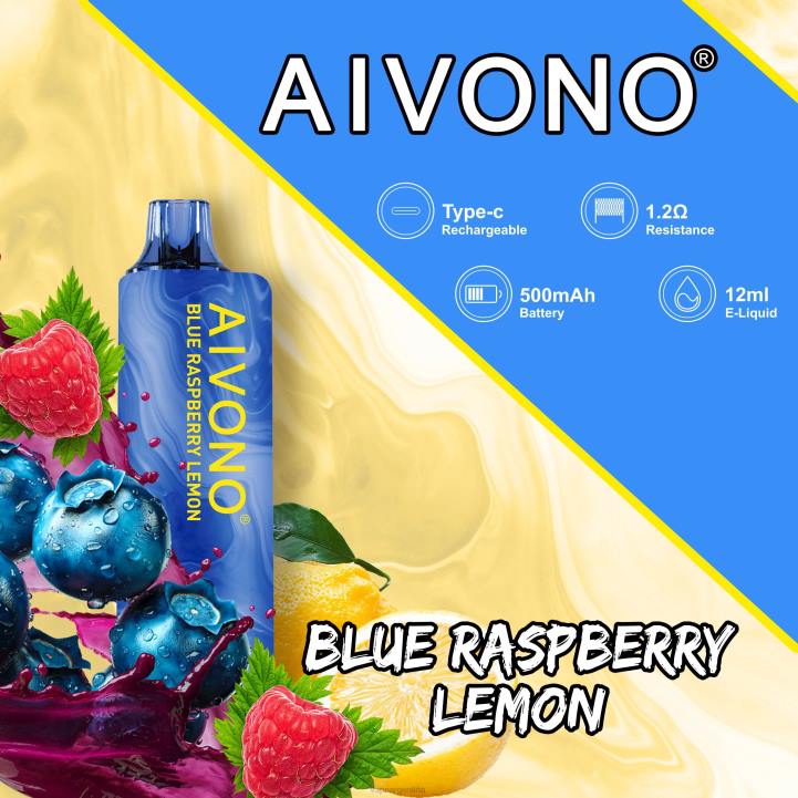Aivono AIM GUN 7000 arándano frambuesa limón L084109 - Vape Pen 43