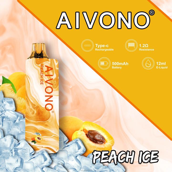 Aivono AIM GUN 7000 hielo de durazno L084103 - Vape Recargable
