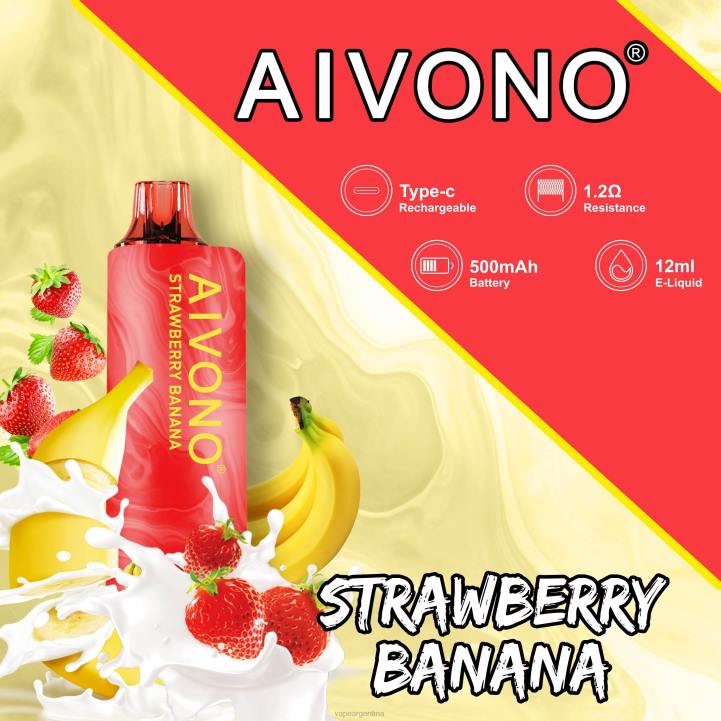 Aivono AIM GUN 7000 plátano fresa L084107 - Vape Descartable