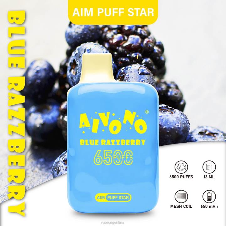Aivono AIM PUFF STAR 6500 frambuesa azul L084292 - Vape Descartable